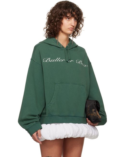 LAURA ANDRASCHKO Green 'buller Or Box' Hoodie