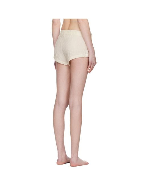OPEN YY Natural Crinkled Tab Boxer Briefs