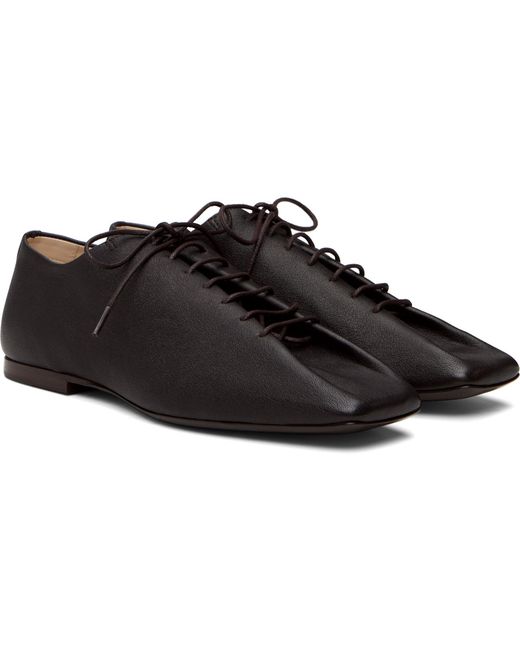 Lemaire Black Souris Flat Classic Derbys