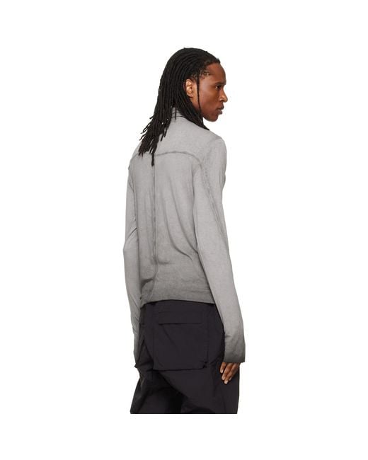 Thom Krom Gray Ts 1003 Turtleneck for men