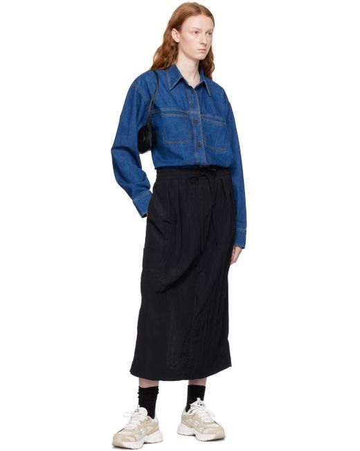 Studio Nicholson Blue Soledad Maxi Skirt