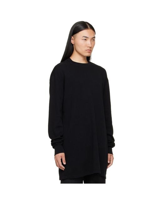 Rick Owens Black Tower Rick S Jumbo Ls T-Shirt for men