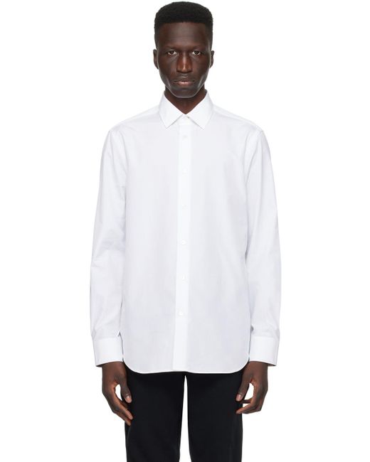 メンズ Paul Smith ホワイト テーラードシャツ White