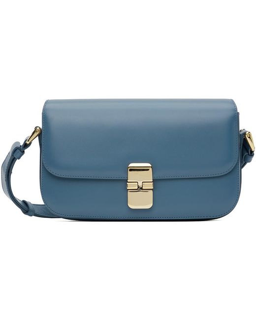 A.P.C. . Blue Grace Baguette Bag