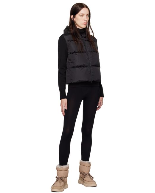 Canada Goose Black Hybridge Wide Quilt Knit Down Jacket