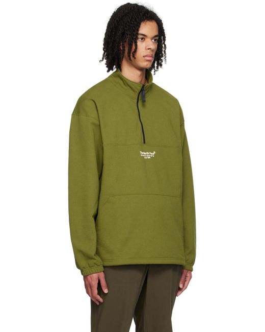 The North Face Green Khaki Axys Sweater for men