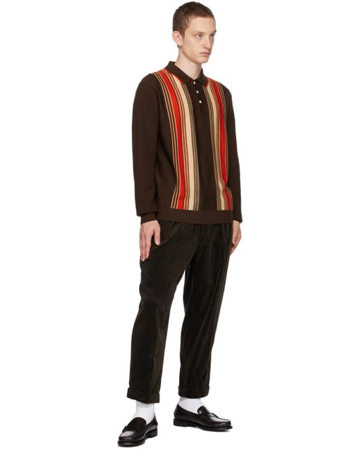 Beams Plus Black Pleated Trousers for men