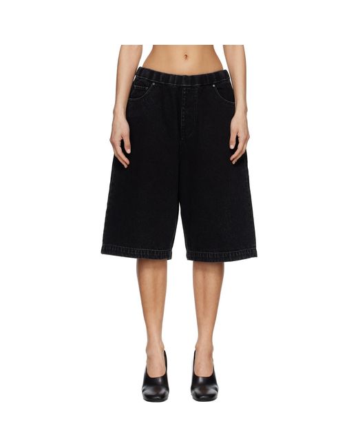 Entire studios Black Spar Denim Shorts