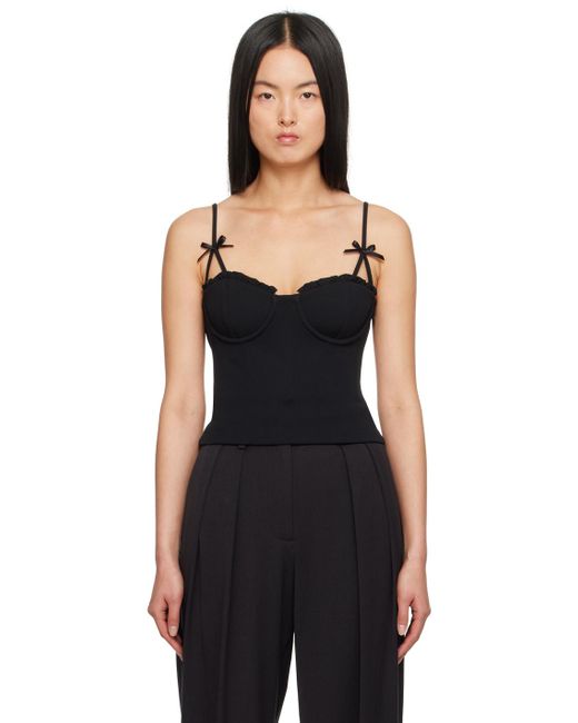 Staud Black Georgina Tank Top