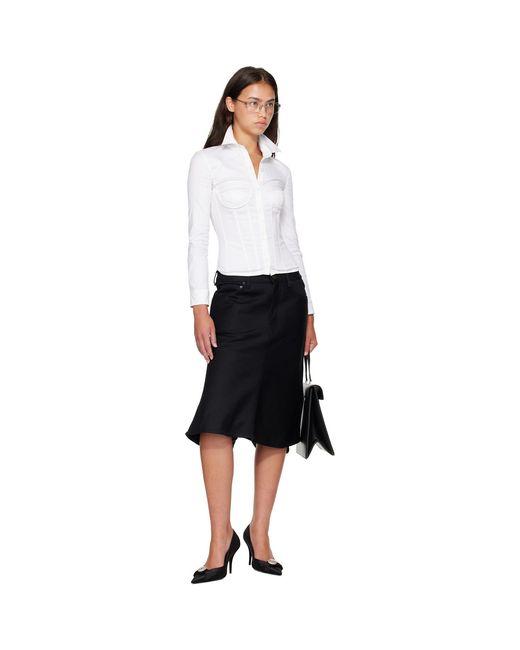 Balenciaga White Corseted Shirt