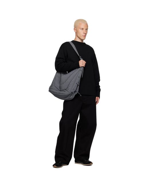 Lemaire Gray Large Soft Game Bag for men