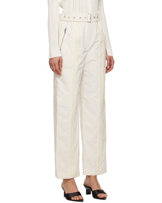 3.1 Phillip Lim Natural White Belted Trousers