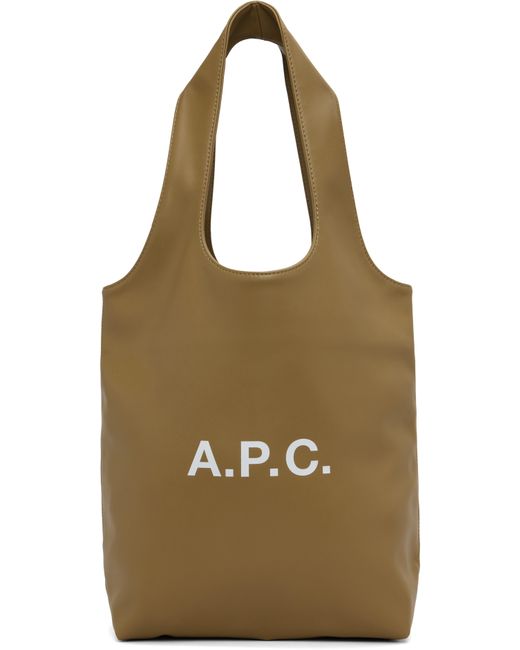 A.P.C. カーキ スモール Ninon トートバッグ Multicolor