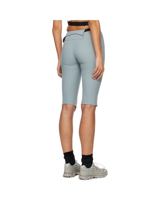 Hyein Seo Blue Belted Shorts