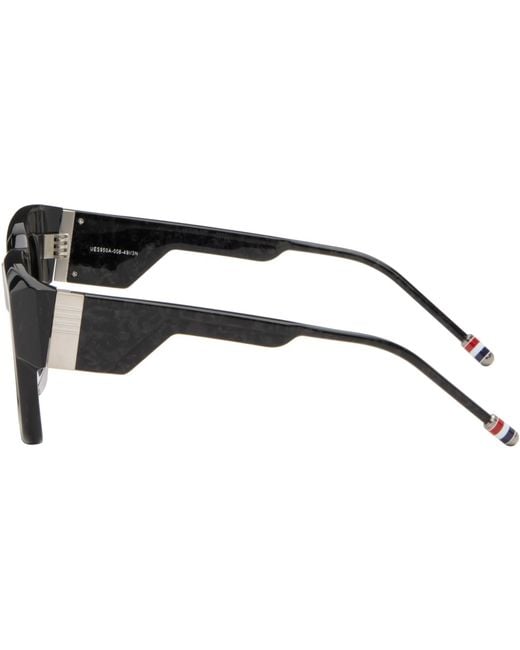 Thom Browne Gray Rectangular Sunglasses for men