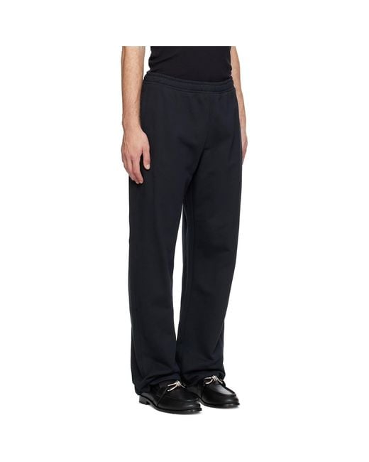 MARINE SERRE Black Moon Logo Sweatpants for men