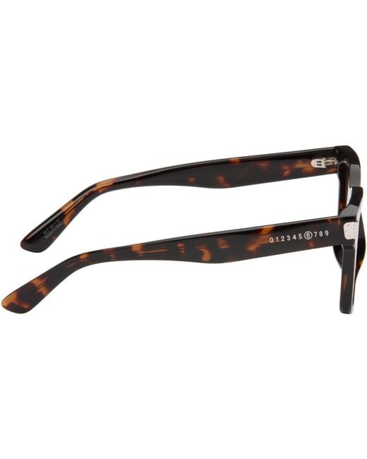 MM6 by Maison Margiela Brown 15 Sunglasses for men
