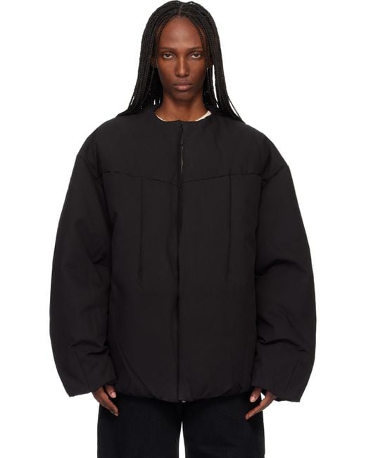 Entire studios Black Pod Puffer Down Jacket