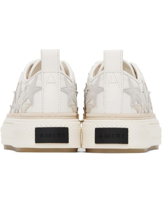 Amiri Black Stars Court Low Sneakers