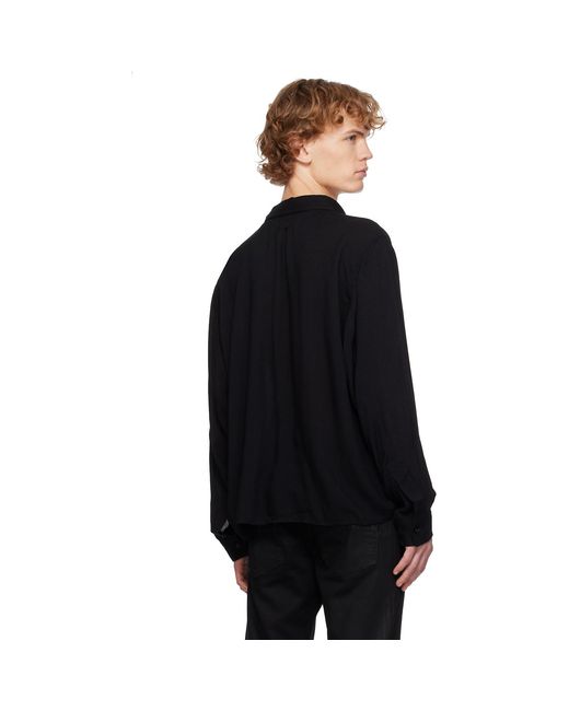 Amiri Black Ma Eagle Long Sleeve Shirt for men