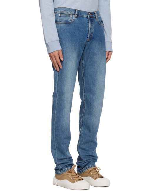 A.P.C. Blue . Indigo Petit Standard Jeans for men