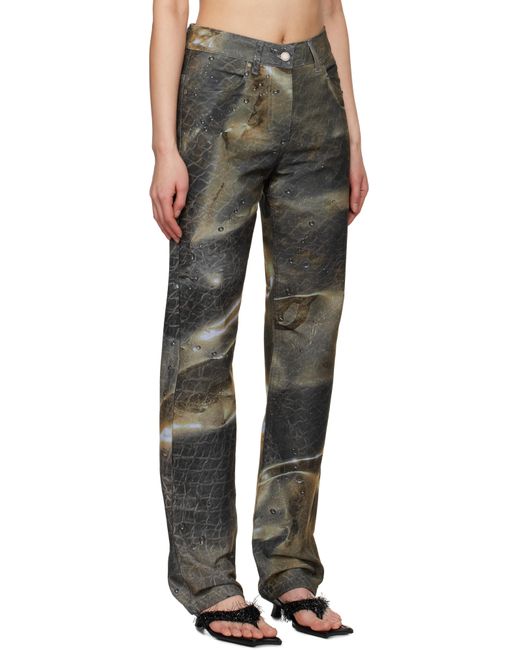 Serapis Black Golden Hour Fitted Jeans
