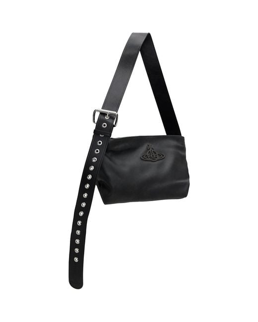 Vivienne Westwood Black Maxime Small Shoulder Bag
