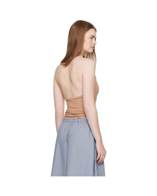 Baserange Blue Tan Cinder Halter Top