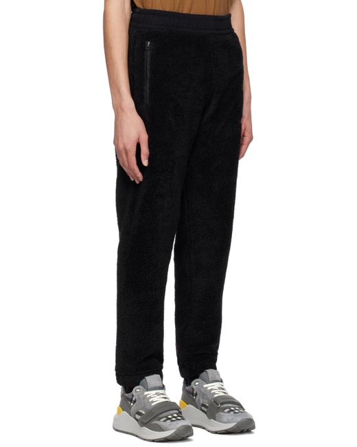 Burberry Black Embroidered Lounge Pants for men