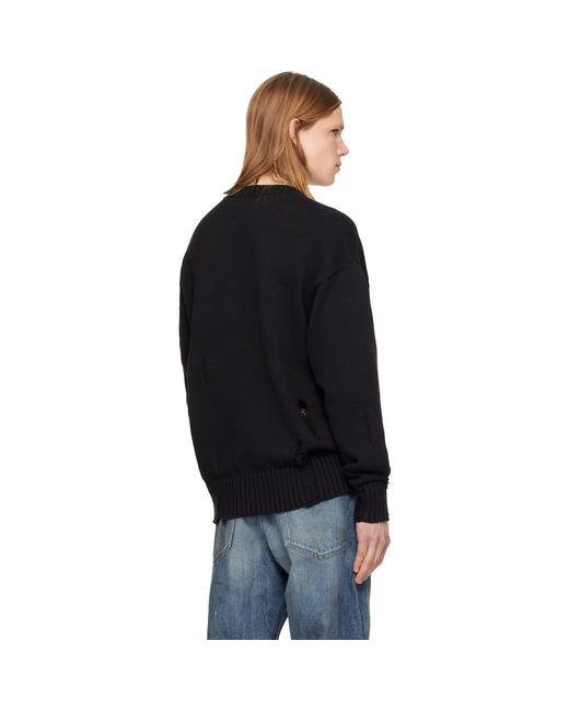Amiri Black Eagle Sweater for men