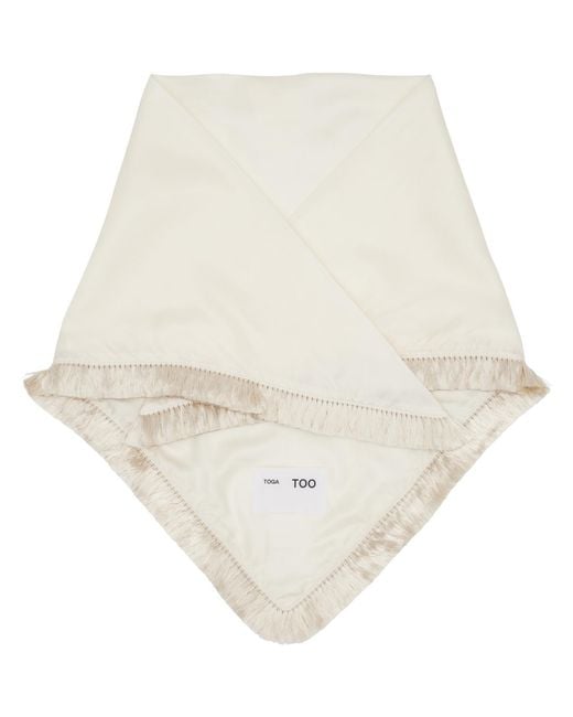Toga Natural Off- Fringe Scarf