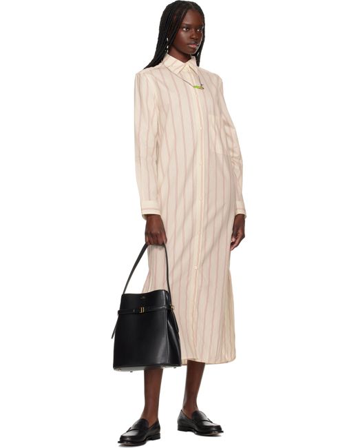 Totême  Black Belted Leather Bucket Bag