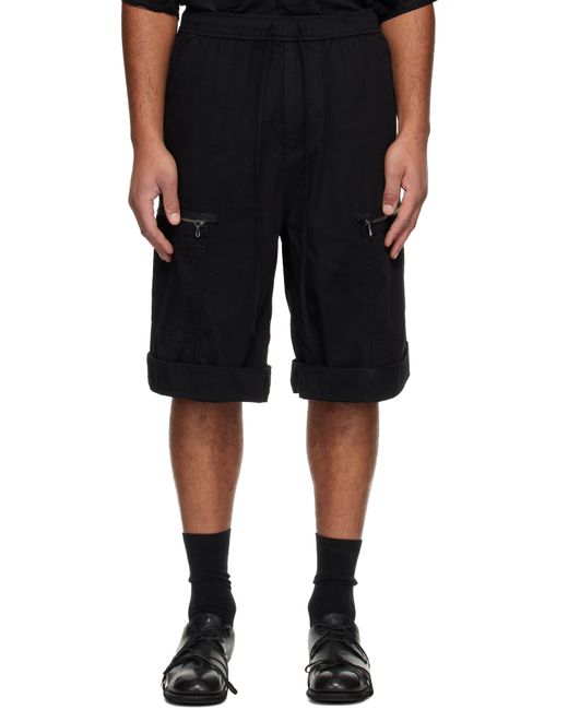 Julius Black Rust Manifold Shorts for men