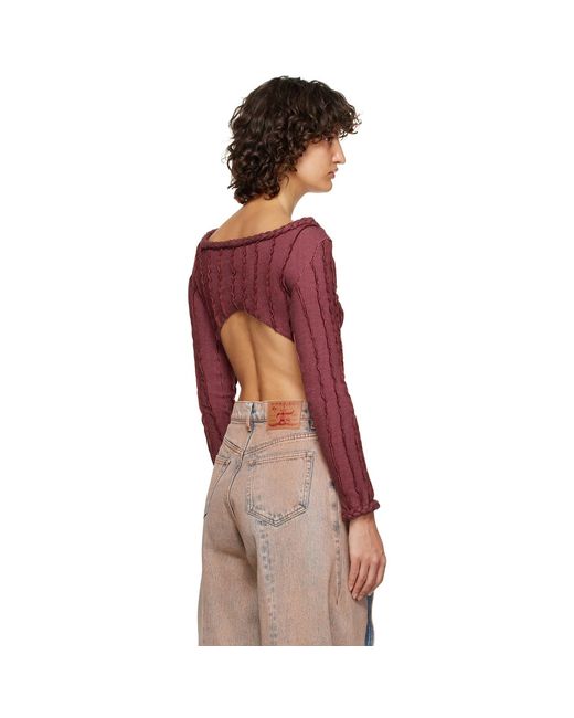 Helenamanzano Red Braided Blouse