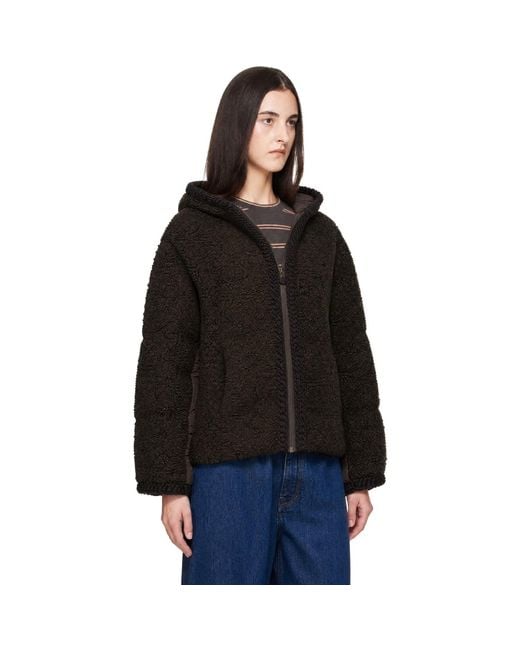 Moncler Black Cristallin Hooded Down Jacket
