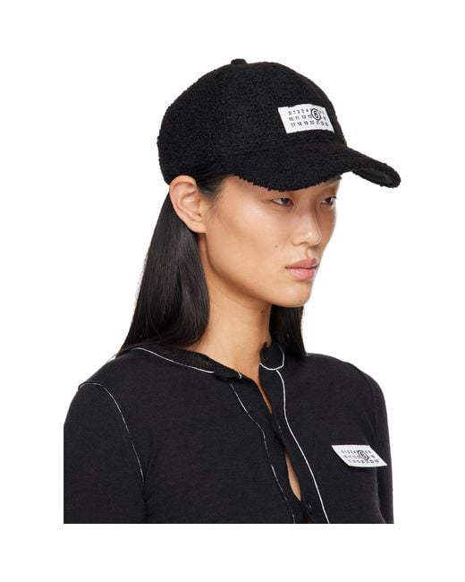 MM6 by Maison Margiela Black Teddy Cap