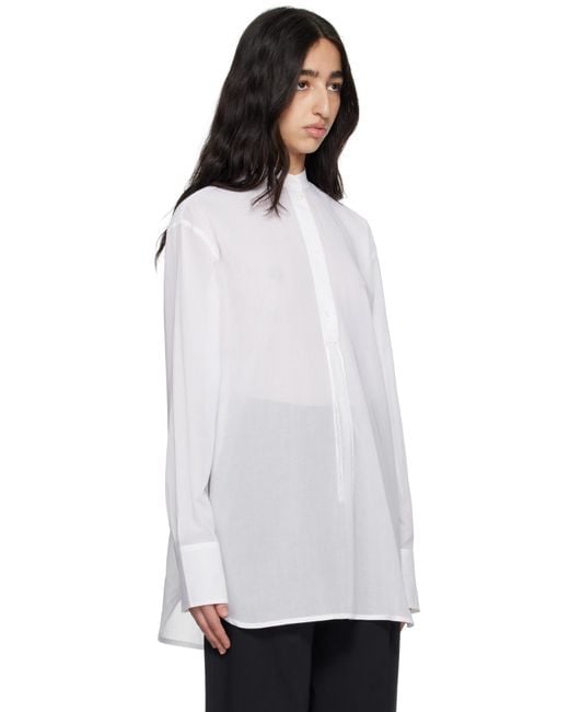 Totême  Black Stand-Collar Shirt