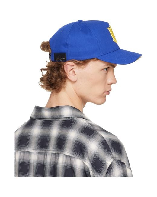 Amiri Blue 'Ma' Cotton Cap for men