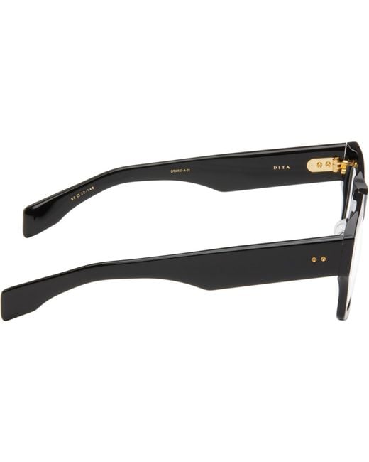Dita Eyewear Black Cosmohacker Optical Glasses for men
