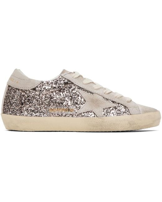 Golden Goose Women's Black Ssense Exclusive Gray Super-star Sneakers