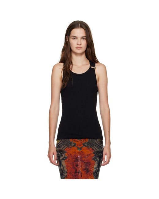 Jean Paul Gaultier Black 'The Piercing' Tank Top