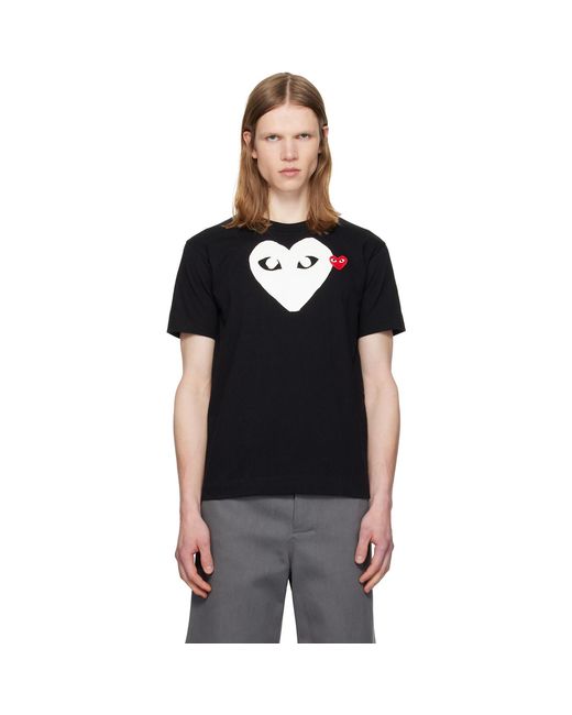COMME DES GARÇONS PLAY Black Emblem Heart' T-Shirt for men