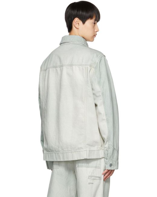 Objects IV Life Multicolor Paneled Denim Jacket for men
