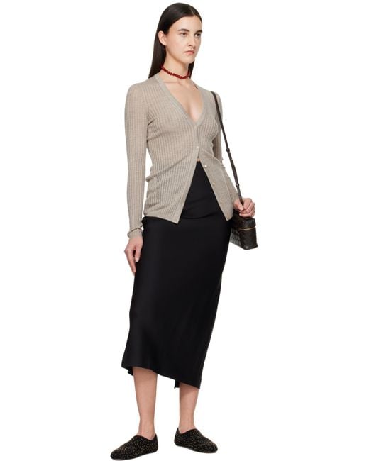 Gabriela Hearst ブラック Aris ニット フラットシューズ Black