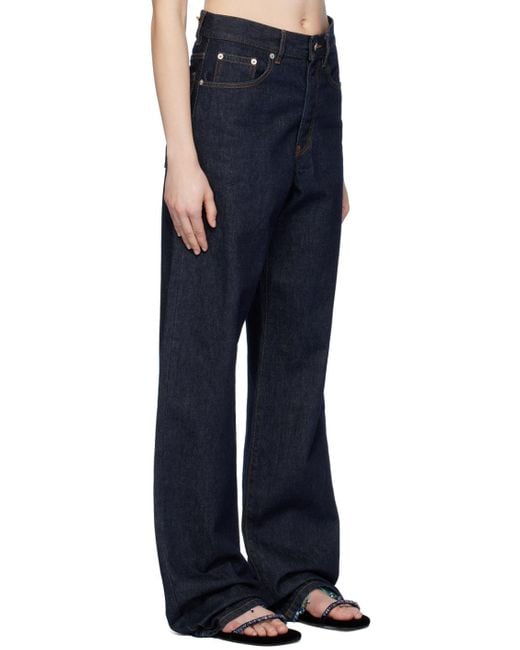 Dries Van Noten Blue Indigo Five-pocket Jeans