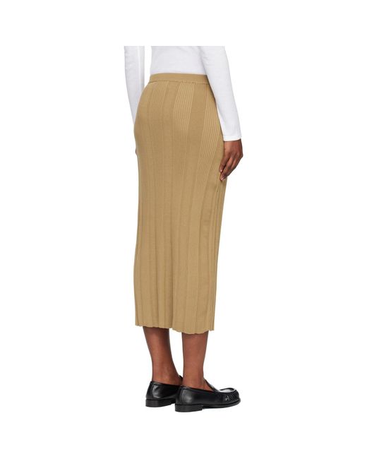 Proenza Schouler Natural Khaki Ryanne Midi Skirt