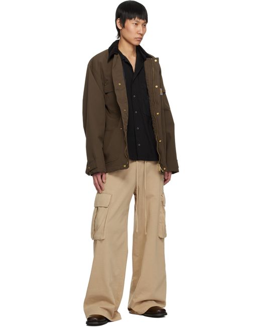メンズ Palm Angels ブラック Palm Dyed ボウリングシャツ Black