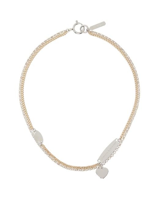 Justine Clenquet Metallic Nick Necklace for men
