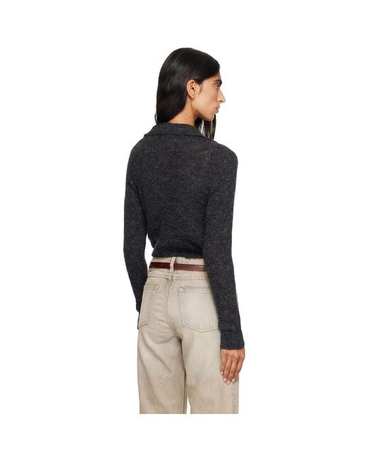 Our Legacy Black Mazzy Polo Cardigan