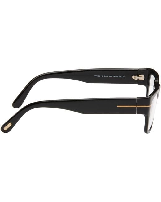 Tom Ford Black Rectangular Light Glasses